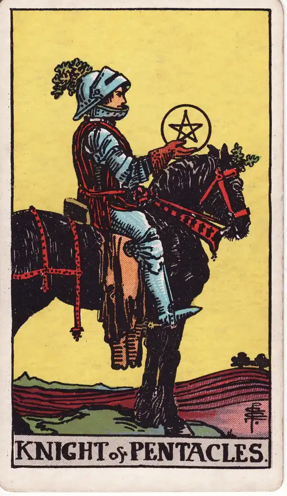 Caballo de Oros, carta del tarot Rider-Waite-Smith
