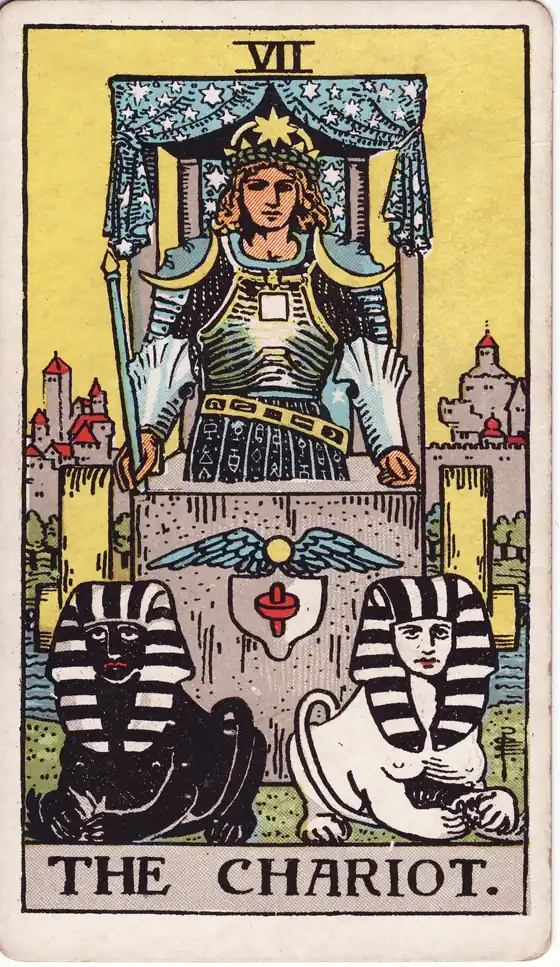El Carro, carta del tarot Rider-Waite-Smith