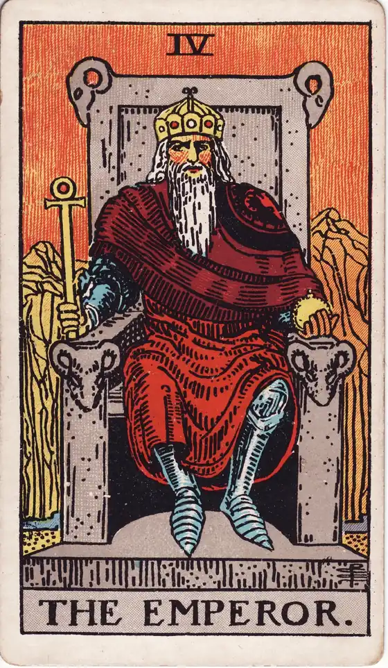 El Emperador, carta del tarot Rider-Waite-Smith