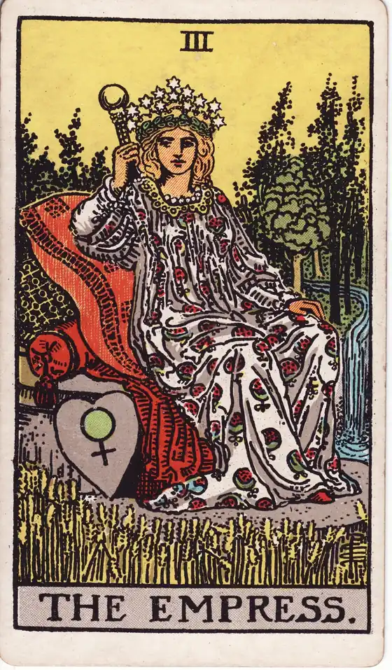 La Emperatriz, carta del tarot Rider-Waite-Smith