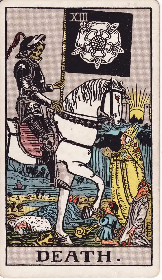 La Muerte, carta del tarot Rider-Waite-Smith