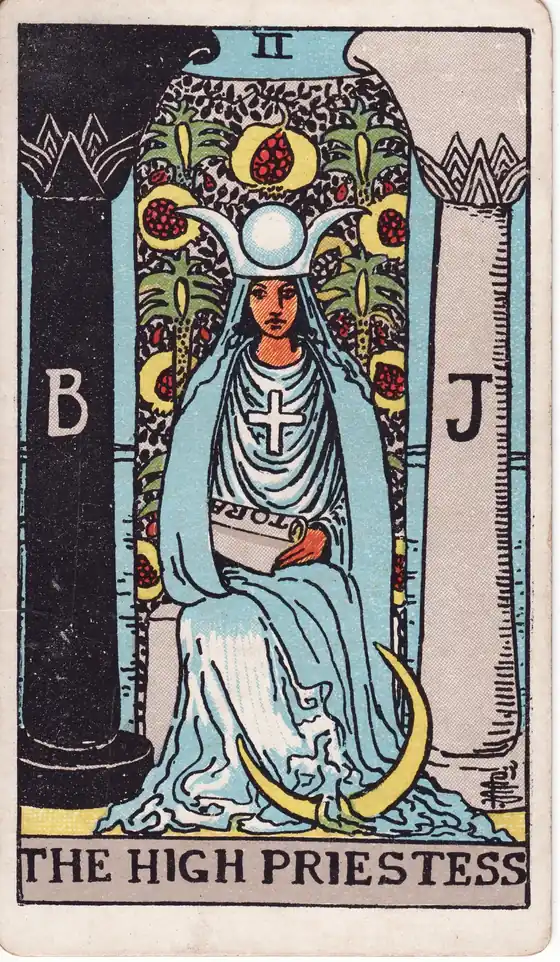 La Sacerdotisa, carta del tarot Rider-Waite-Smith