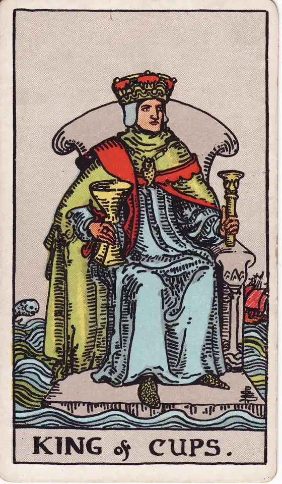 Rey de Copas, carta del tarot Rider-Waite-Smith